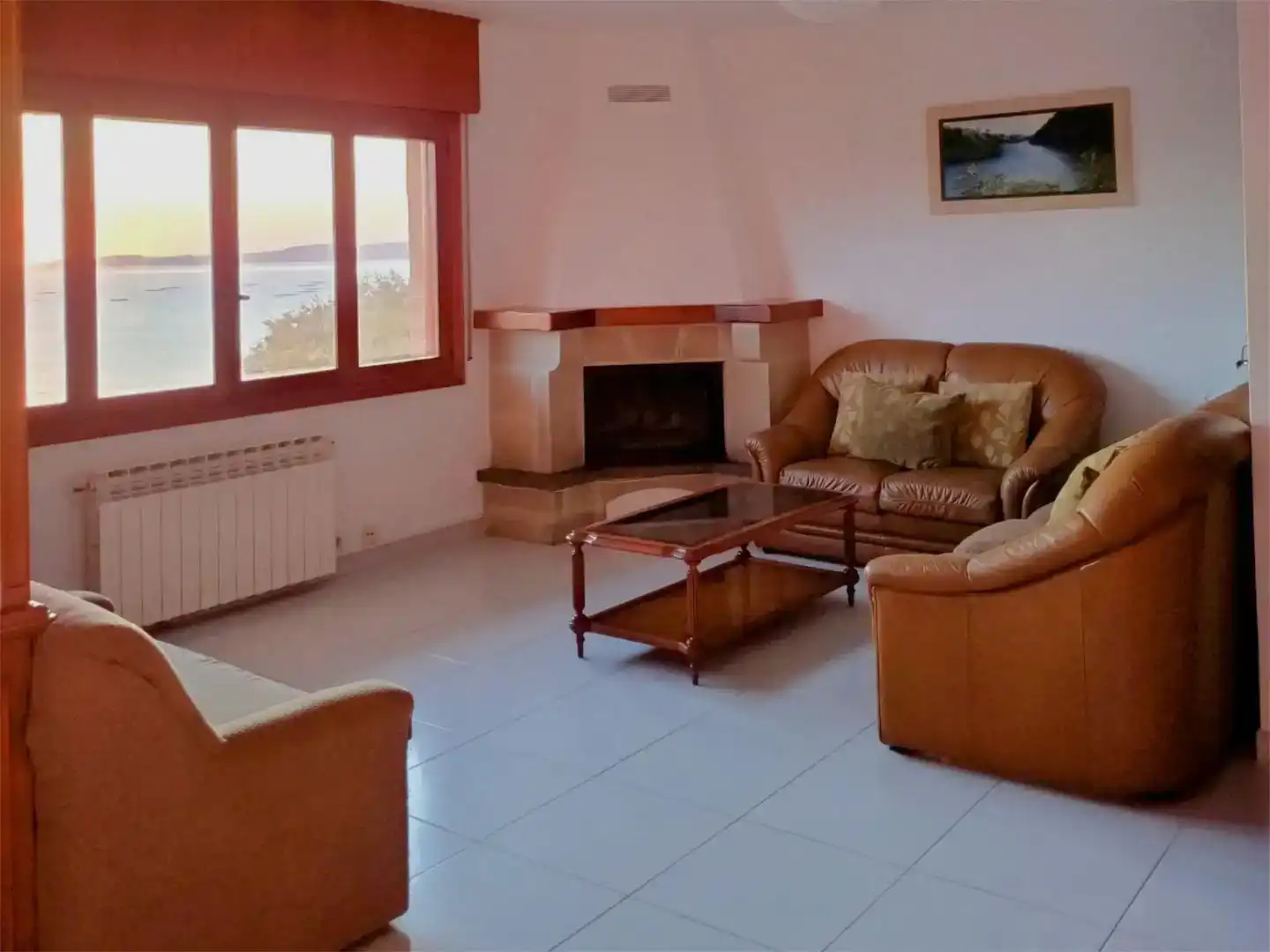 Sala de estar de Casa o chalet de alquiler en Bueu con Jardín privado y Amueblado
