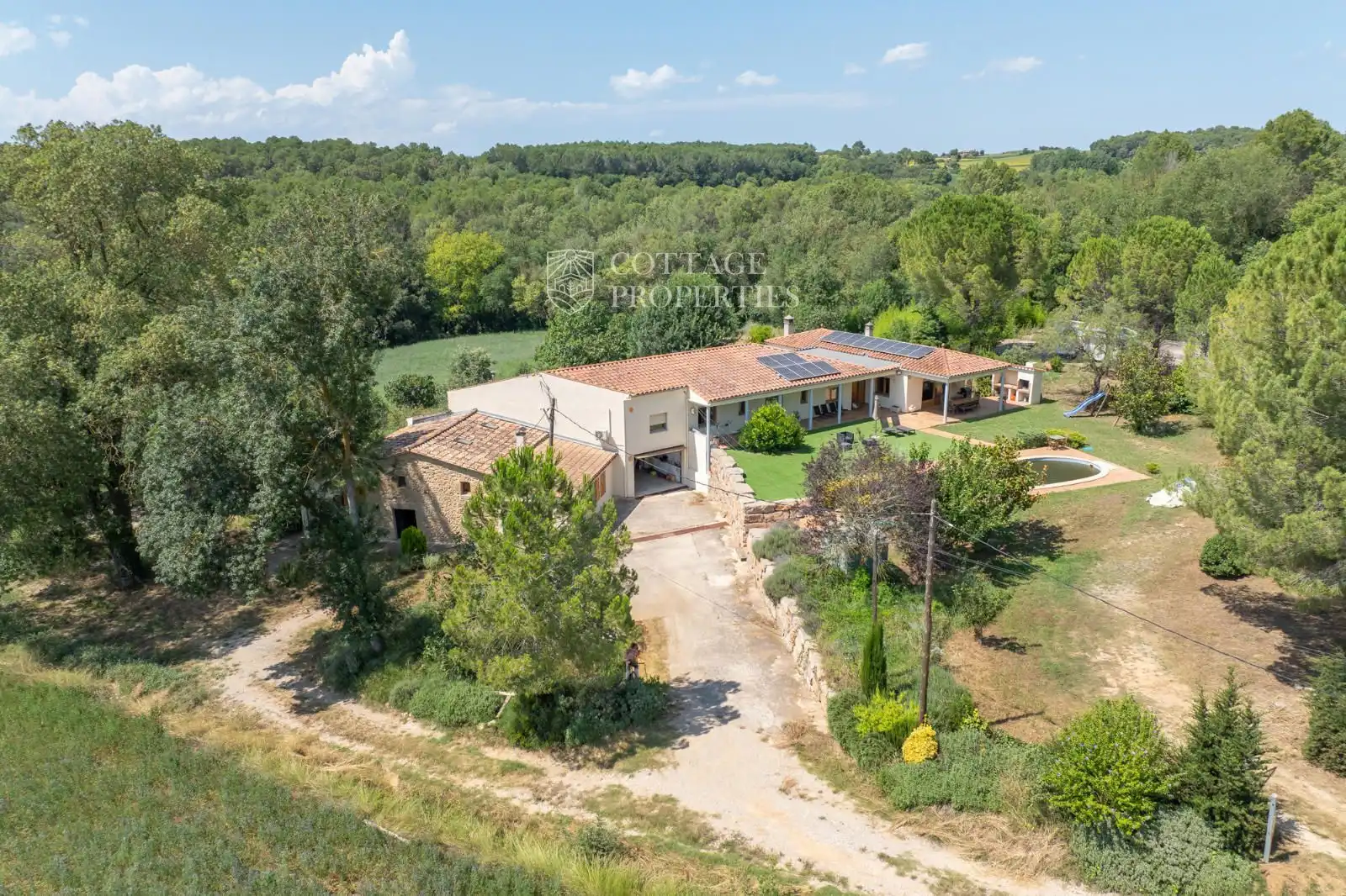 Vista exterior de Finca rústica en venta en Vilademuls con Aire acondicionado, Calefacción y Piscina