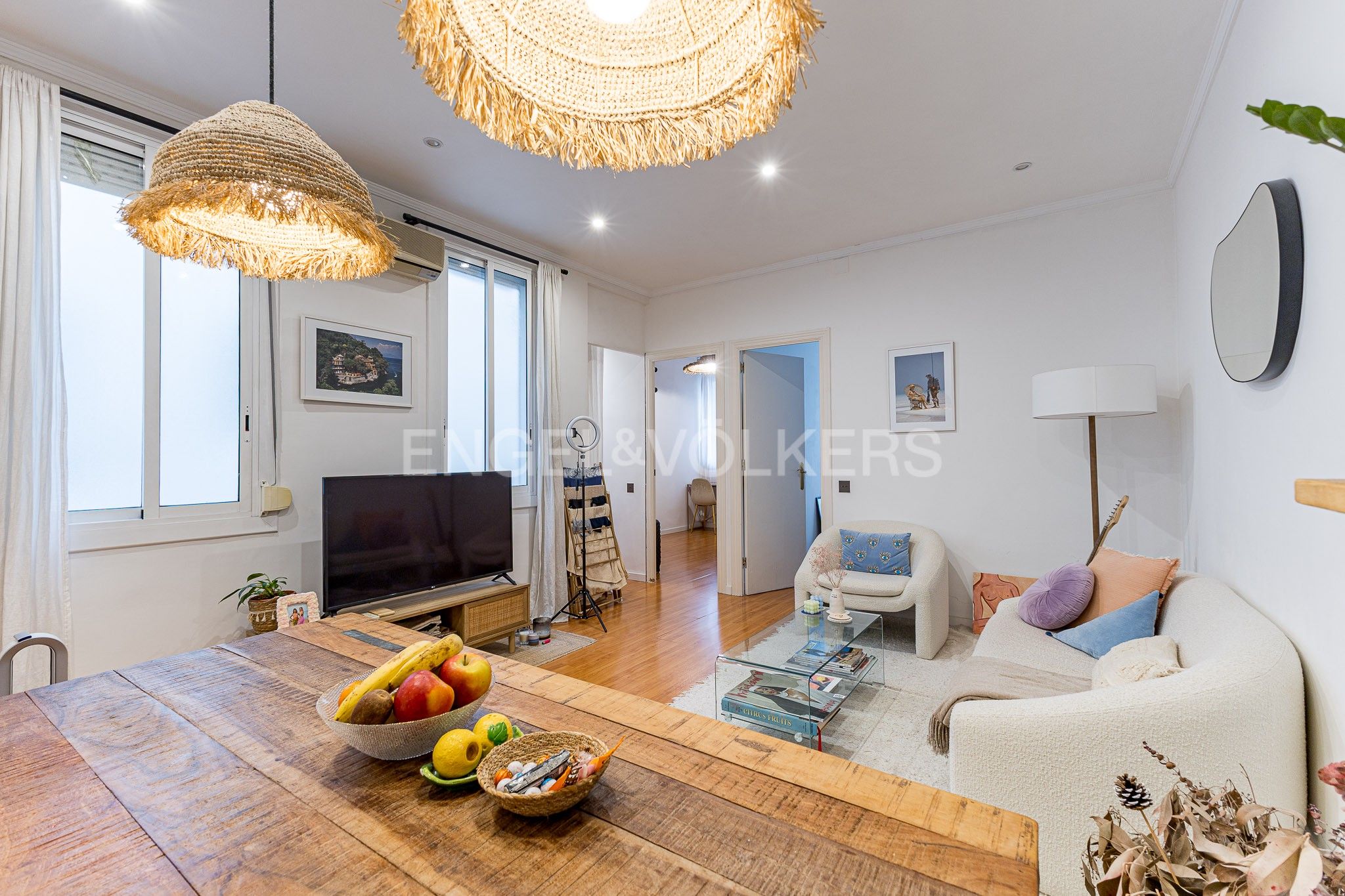 Sala d'estar de Apartament en venda en  Barcelona Capital amb Calefacció
