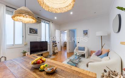 Living room of Apartment for sale in  Barcelona Capital  with Air Conditioner and Heating