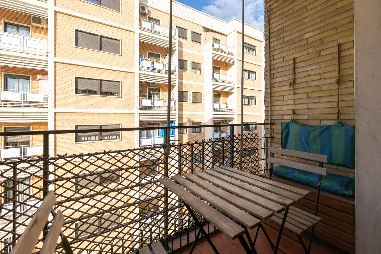 Balcony of Flat for rent in Granada  with Air Conditioner, Furnished and Washing machine