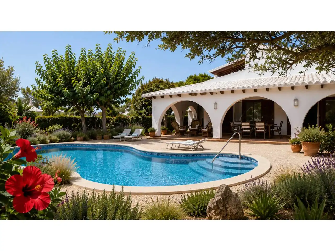 Piscina de Casa o xalet en venda en Ciutadella de Menorca amb Aire condicionat, Calefacció i Jardí privat