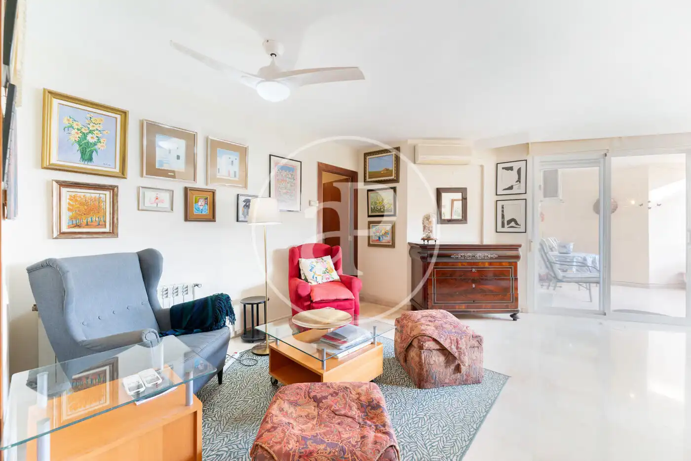 Sala de estar de Piso en venta en  Palma de Mallorca con Aire acondicionado, Calefacción y Terraza