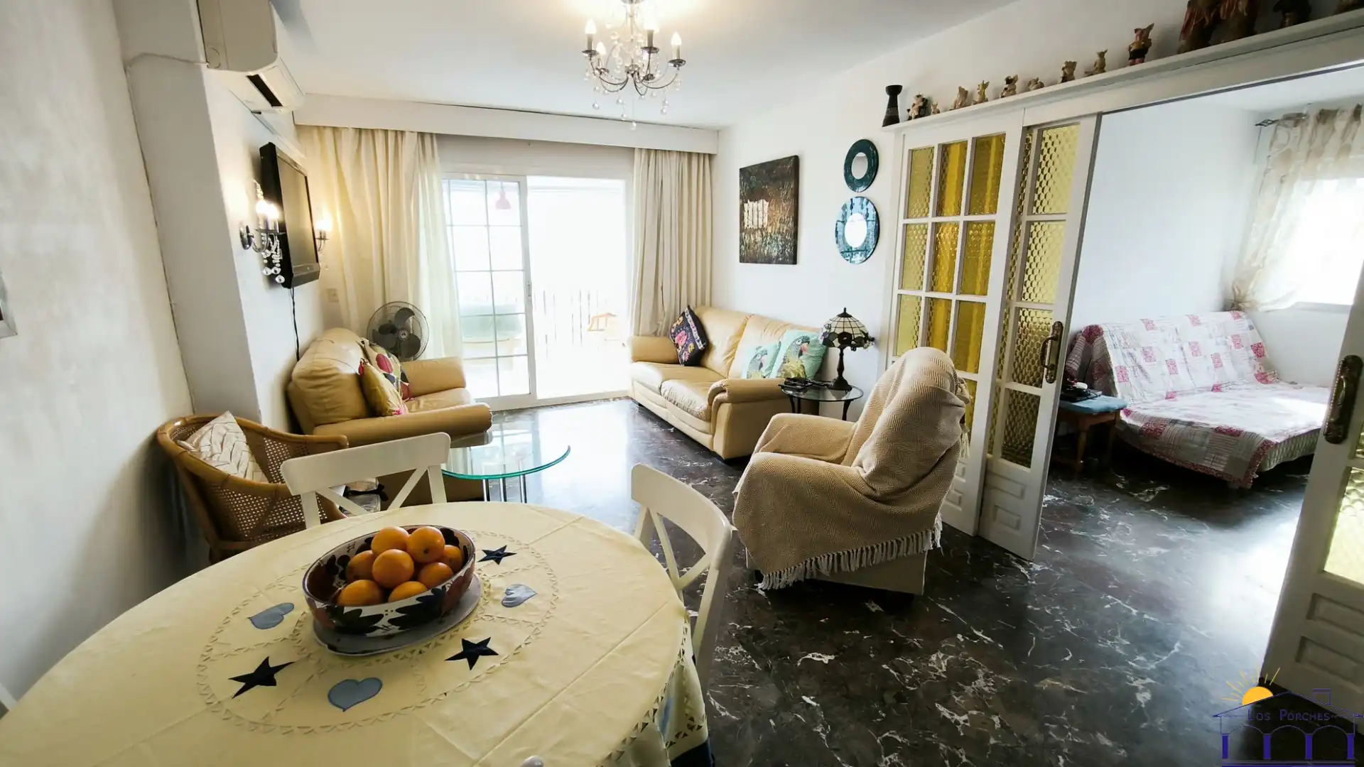 Sala de estar de Apartamento en venta en Benalmádena con Aire acondicionado, Calefacción y Terraza