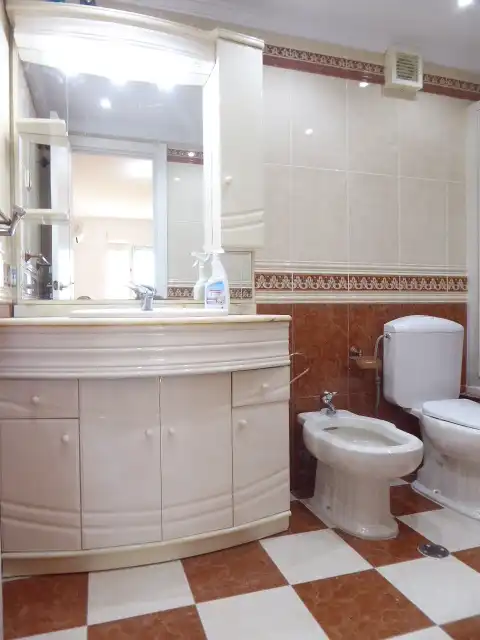 Baño de Piso de alquiler en Málaga con Aire acondicionado, Terraza y Horno