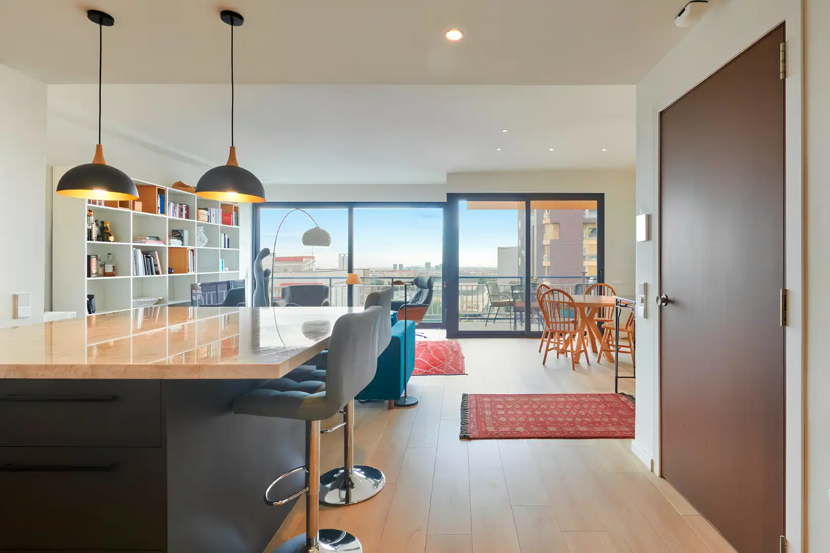 Küche von Wohnung zum Verkauf in Barcelona mit Klimaanlage, Heizung und Parkett
