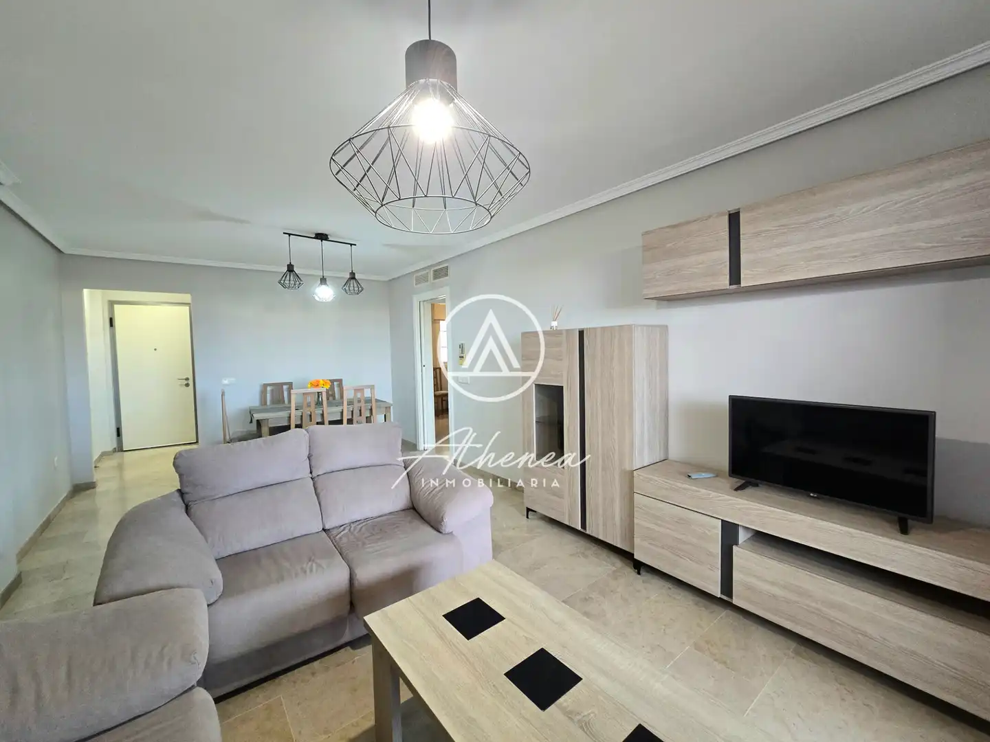 Sala de estar de Piso en venta en Roquetas de Mar con Aire acondicionado, Calefacción y Terraza