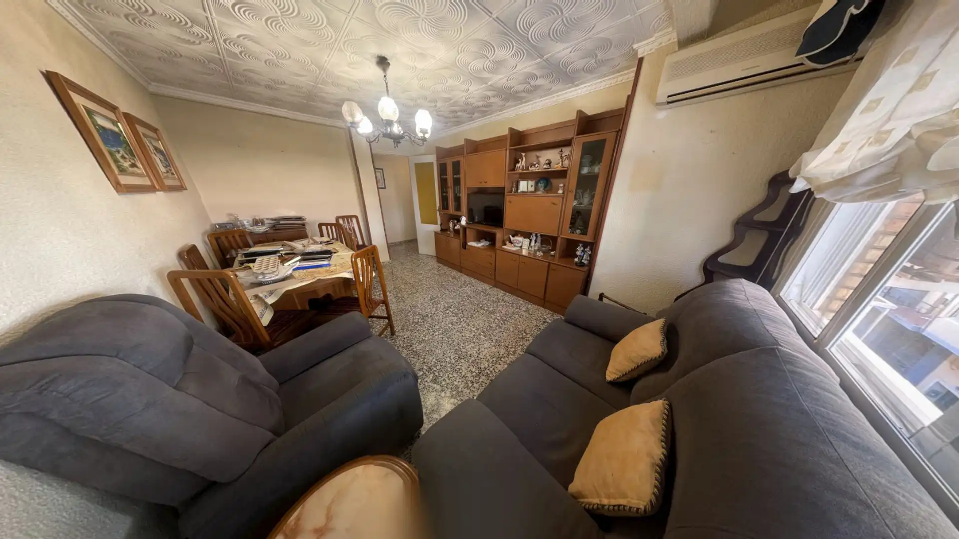Living room of Flat for sale in Alicante / Alacant  with Air Conditioner, Heating and Furnished