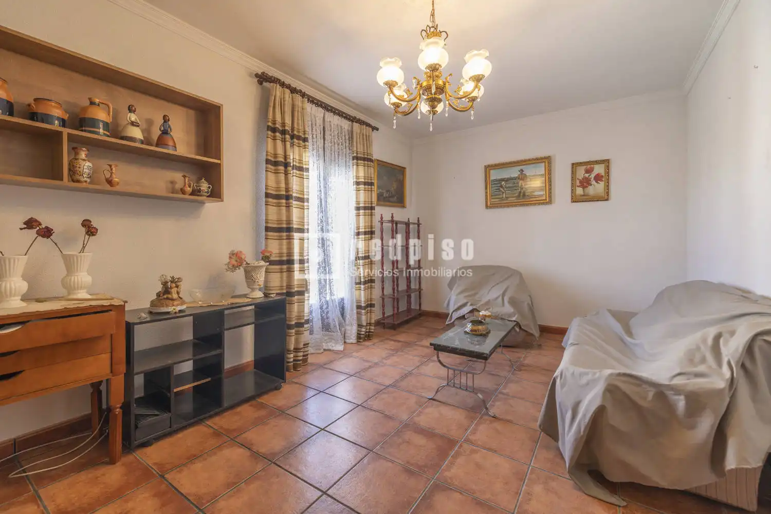 Sala de estar de Casa o chalet en venta en Noblejas con Calefacción, Jardín privado y Trastero