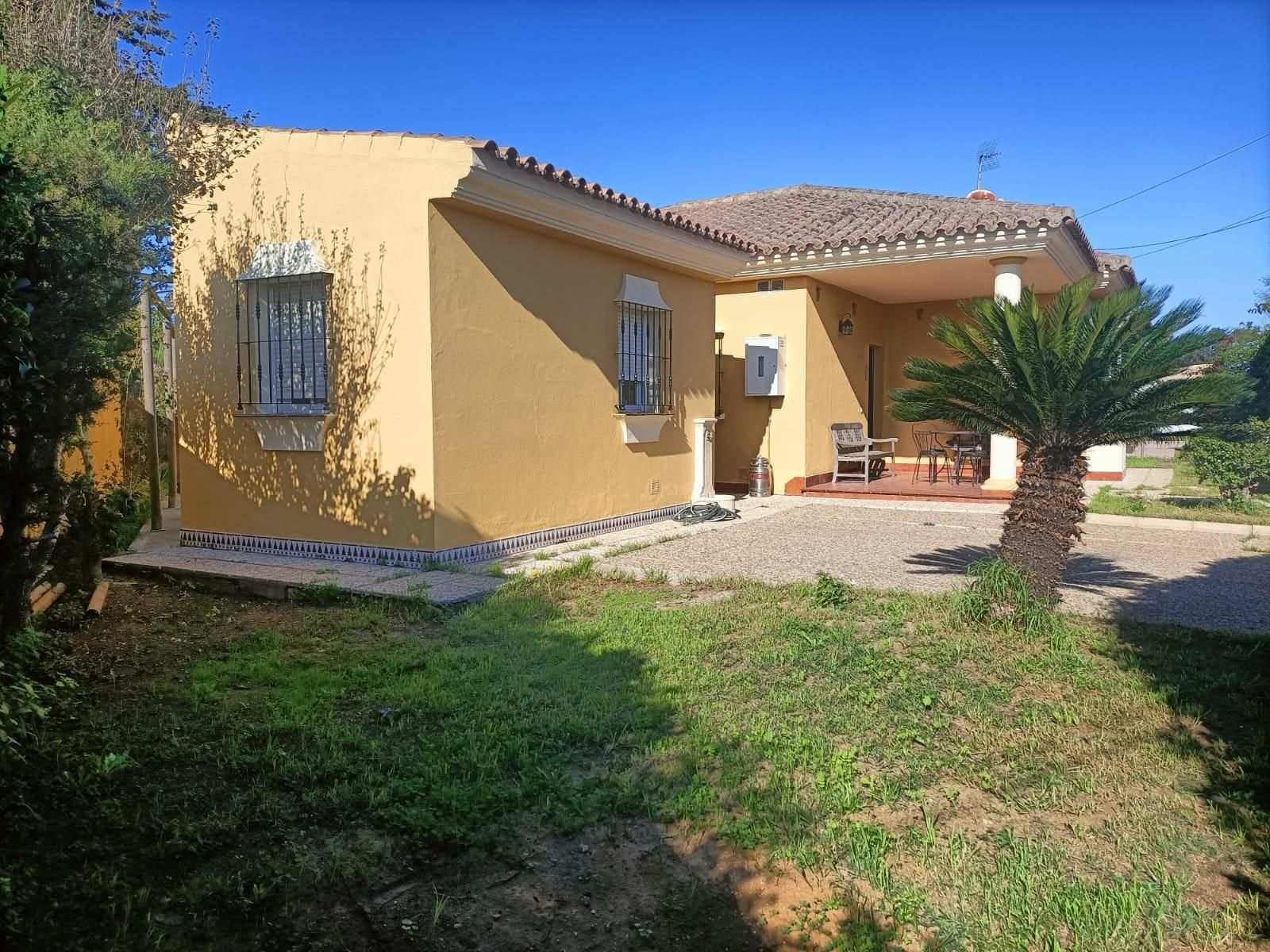 Vista exterior de Casa o xalet en venda en Chiclana de la Frontera amb Jardí privat i Traster