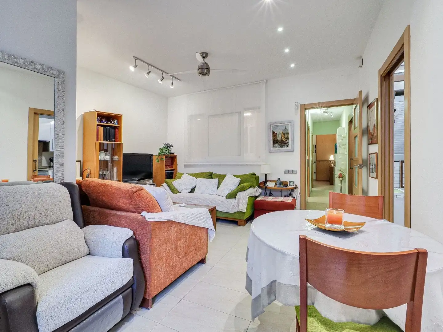 Sala de estar de Piso en venta en Barcelona con Aire acondicionado, Calefacción y Terraza