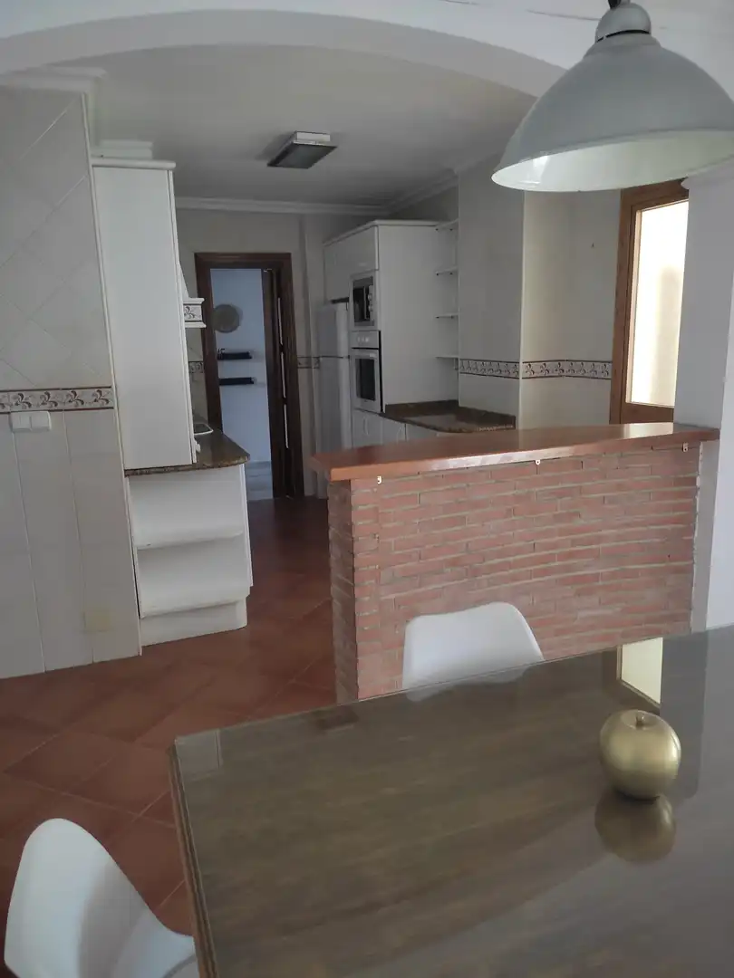 Kitchen of Flat for rent in Málaga  with Air Conditioner, Terrace and Furnished