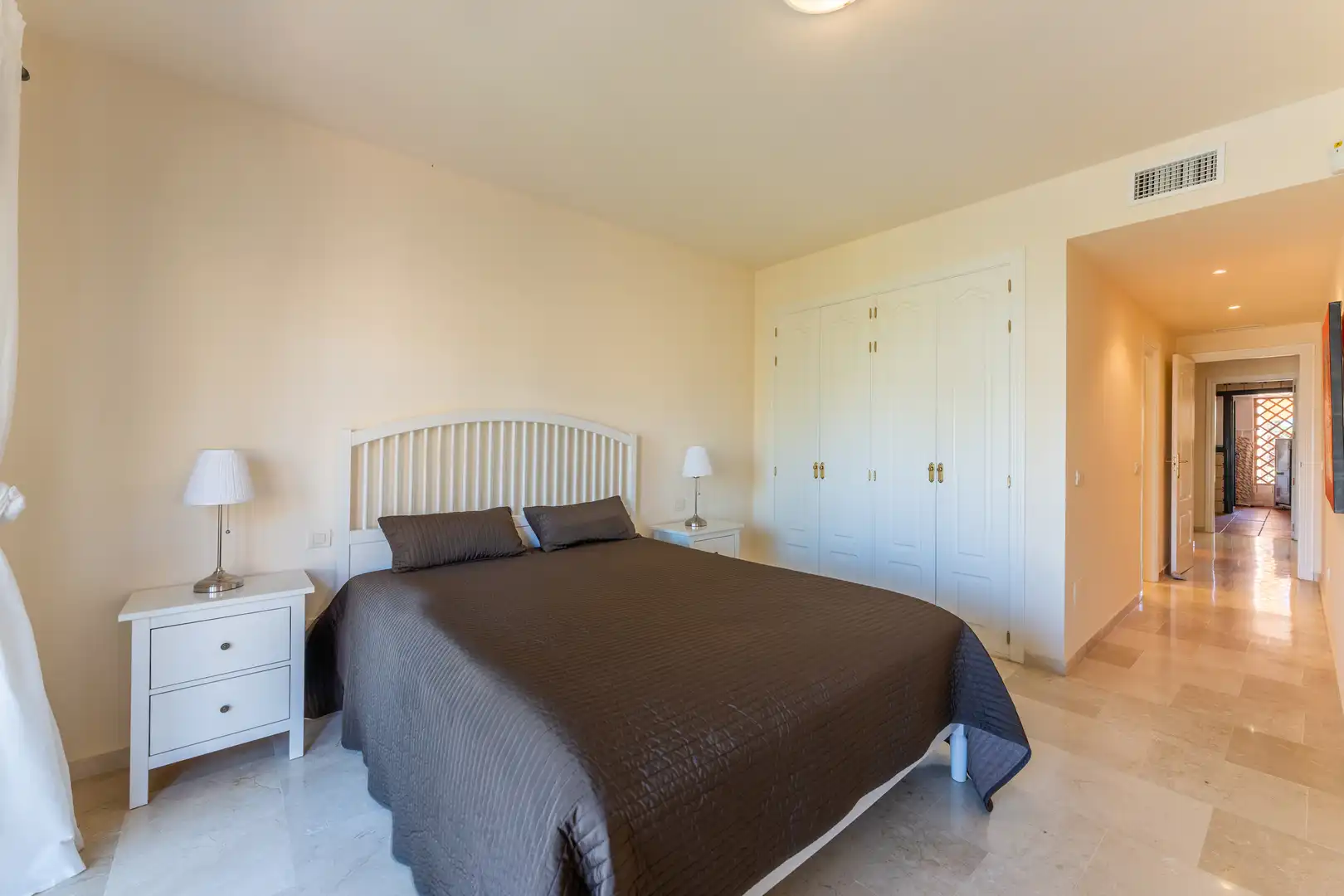 Bedroom of Apartments for rent in Estepona  with Air Conditioner, Heating and Parquet flooring