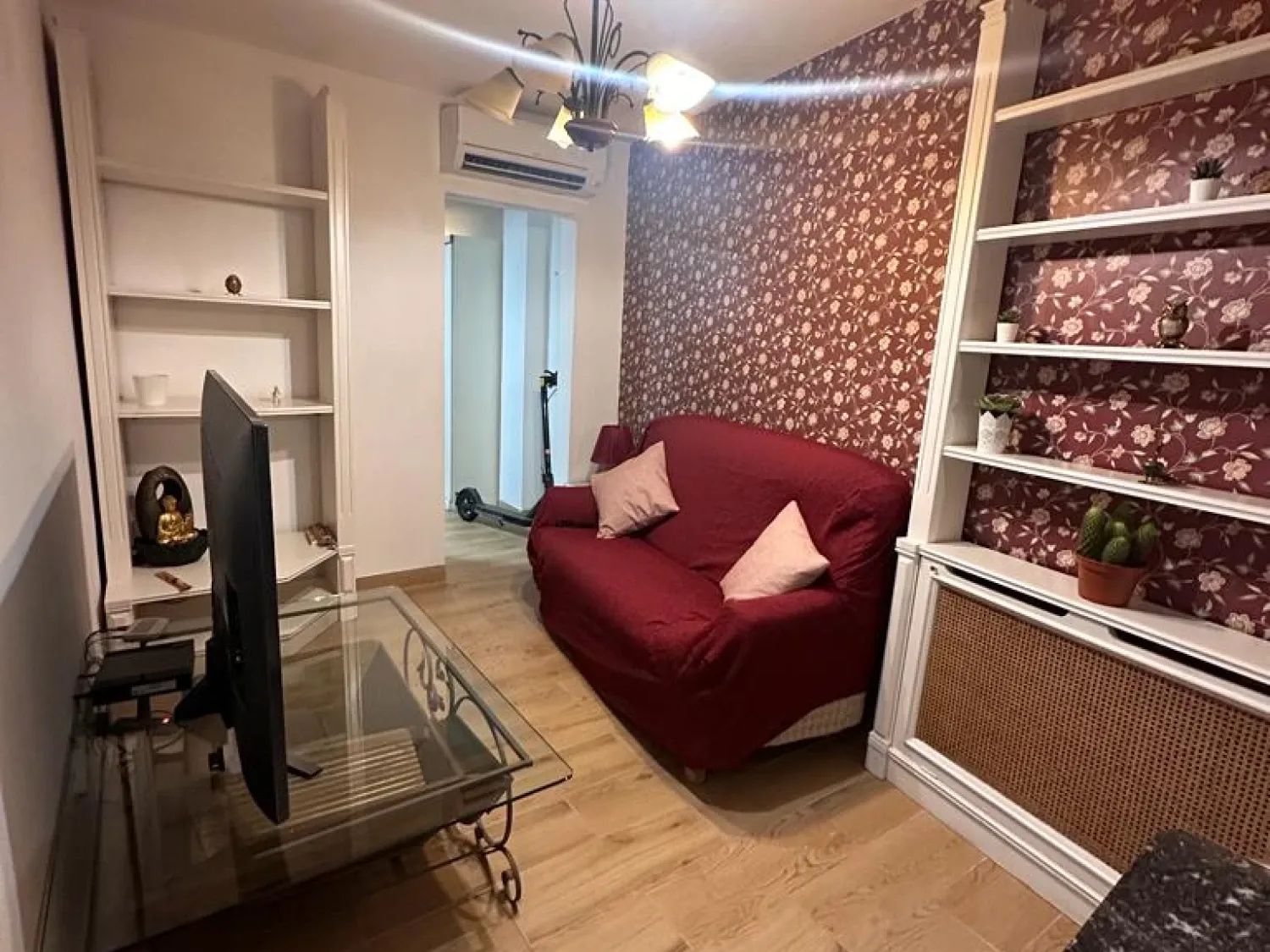 Sala de estar de Piso de alquiler en Málaga Capital con Amueblado