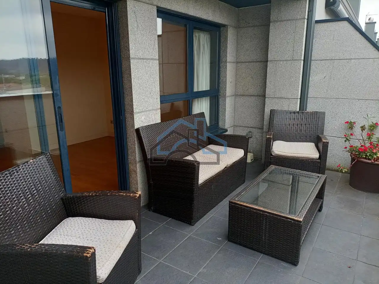 Terrasse von Dachboden zur Miete in Cambre  mit Heizung, Parkett und Terrasse