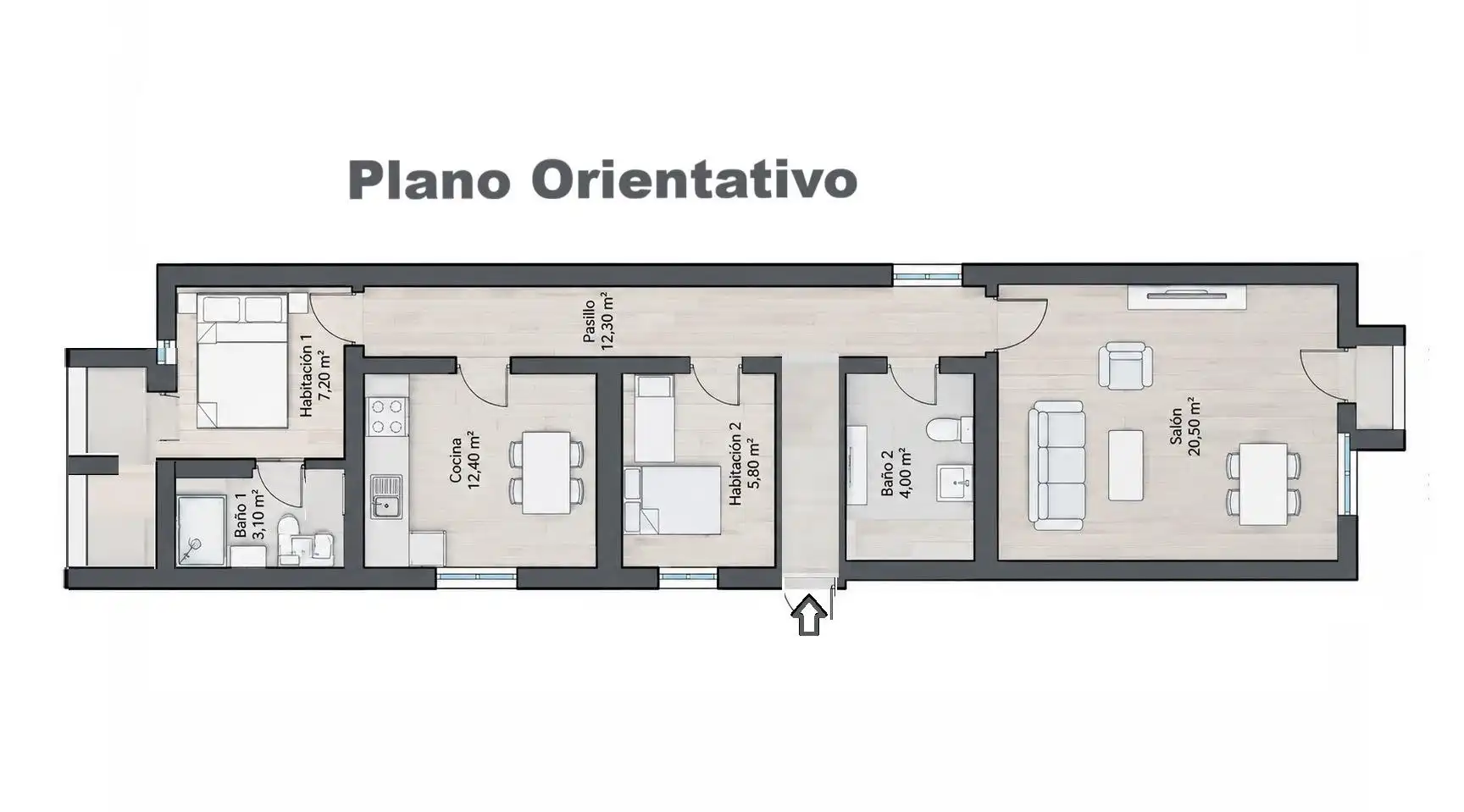 Wohnung zum Verkauf in Barcelona mit Heizung und Balkon