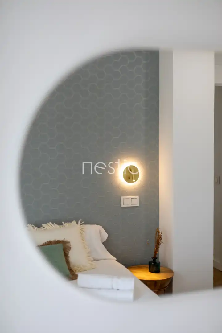 Dormitori de Apartament de lloguer en Madrid amb Aire condicionat, Calefacció i Terrassa