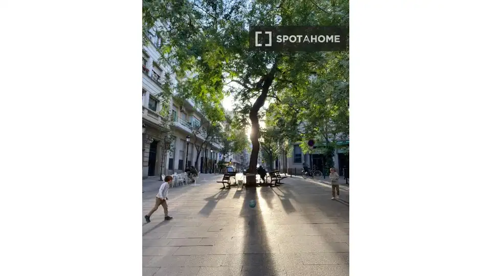 Vista exterior de Pis de lloguer en Barcelona amb Aire condicionat, Calefacció i Moblat