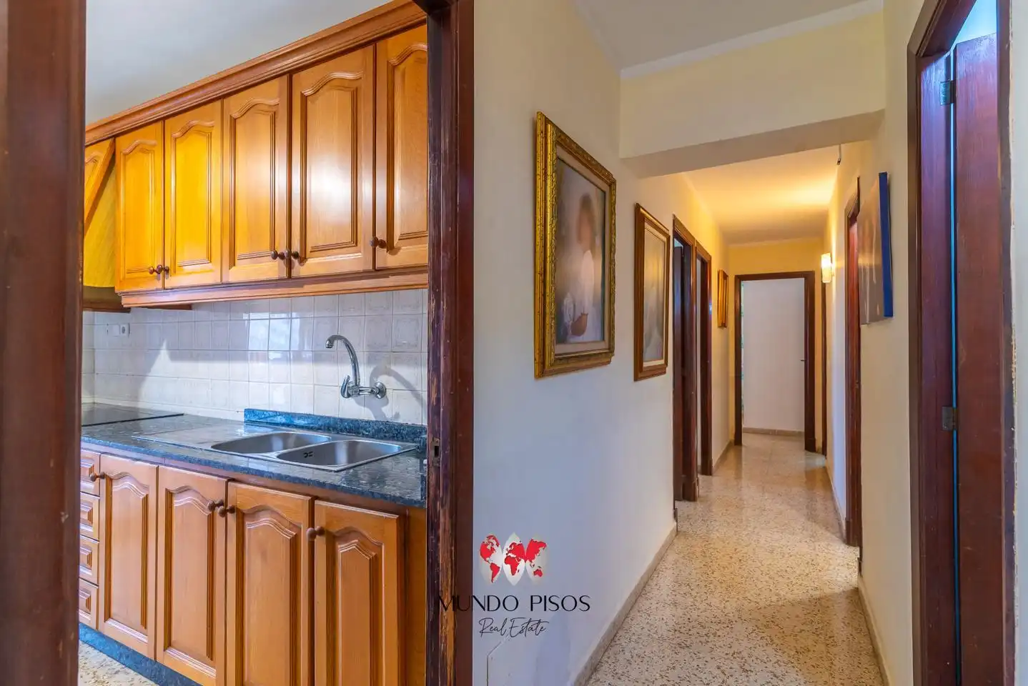 Küche von Wohnung zum Verkauf in  Palma de Mallorca mit Klimaanlage, Heizung und Abstellraum