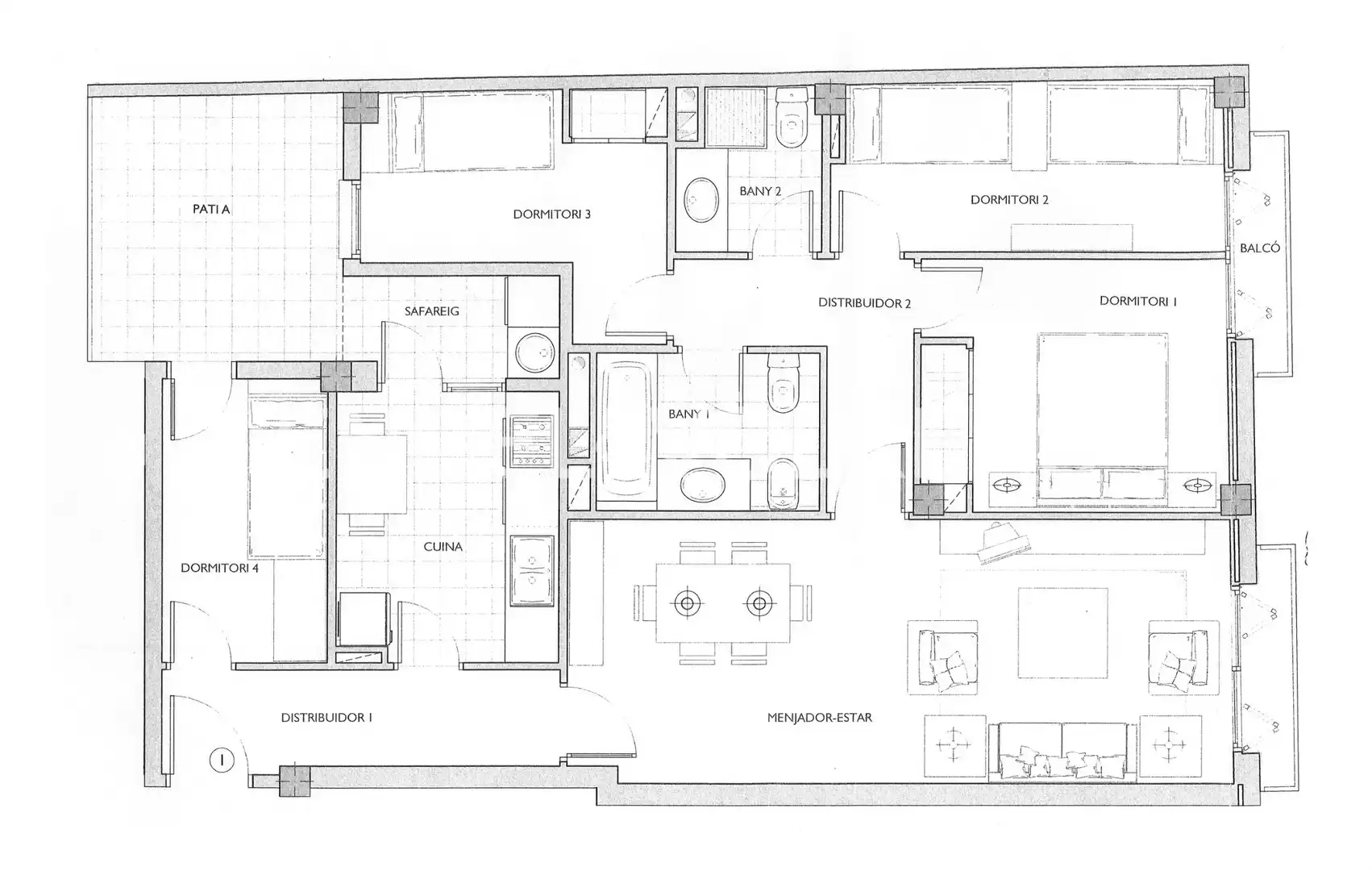 Piso en venta en Barcelona con Aire acondicionado, Calefacción y Parquet