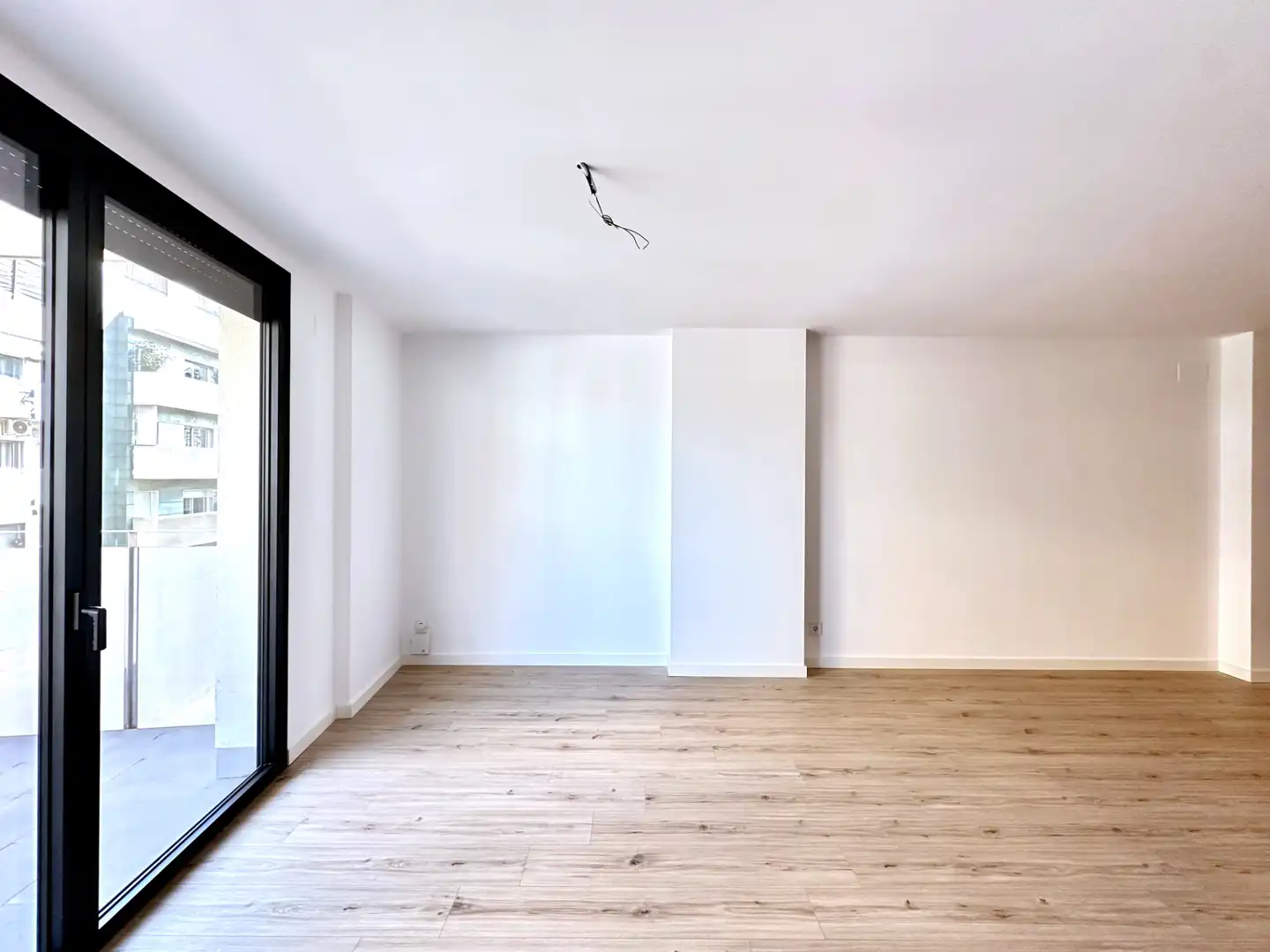 Sala de estar de Piso en venta en Badalona con Aire acondicionado, Calefacción y Parquet