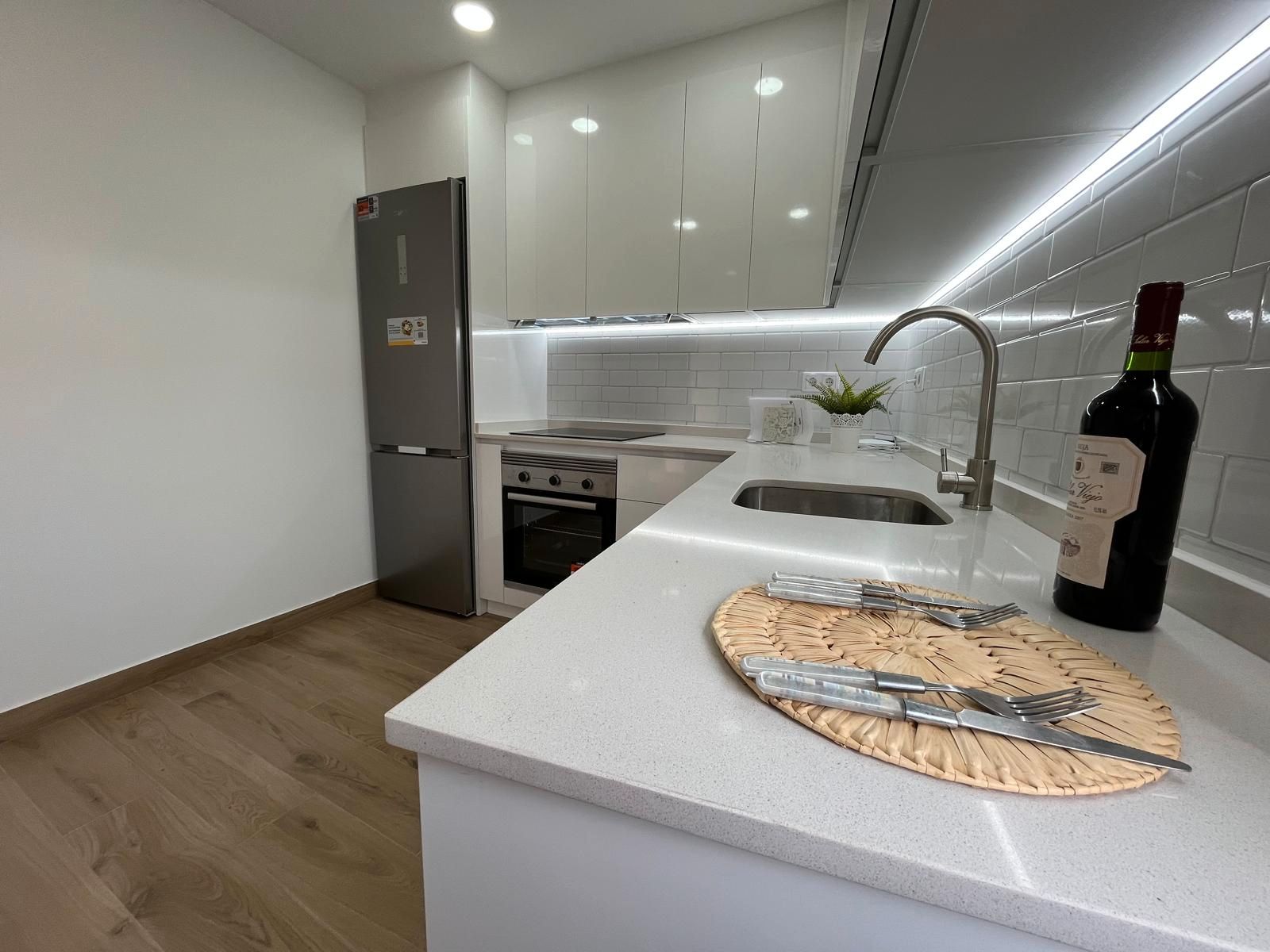 Kitchen of Flat for sale in Cartagena  with Air Conditioner