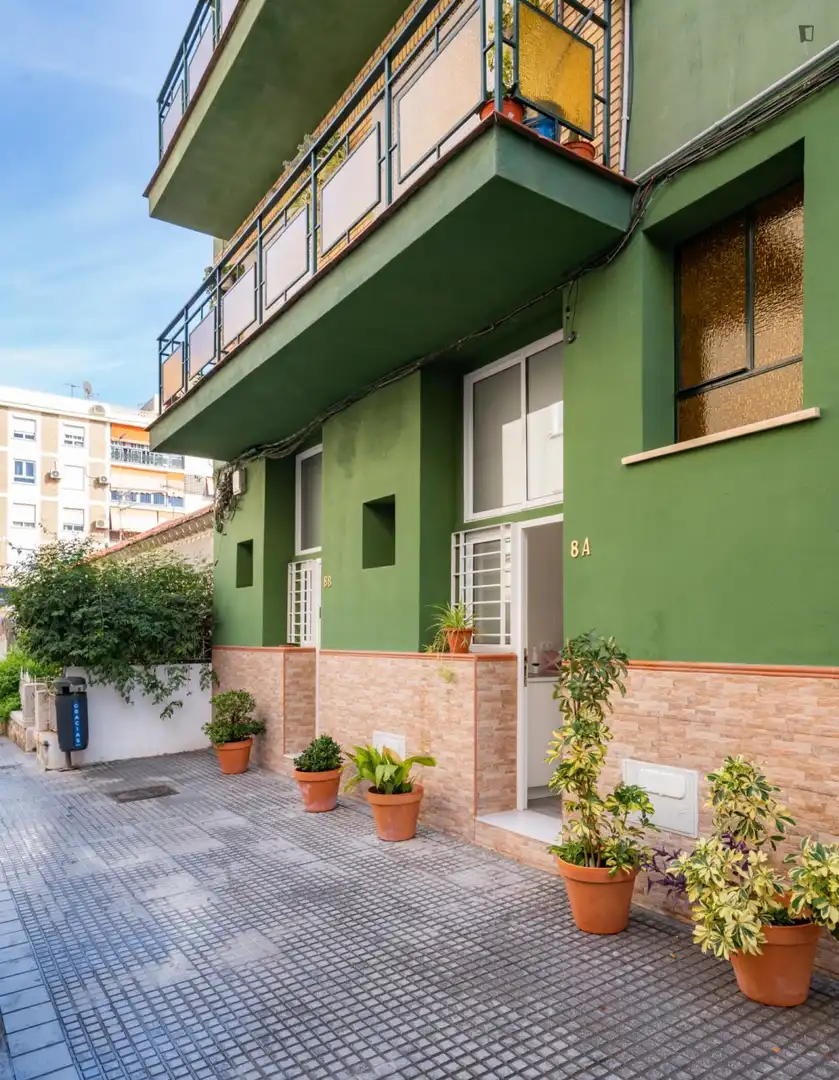 Vista exterior de Estudi de lloguer en Málaga amb Aire condicionat, Calefacció i Moblat