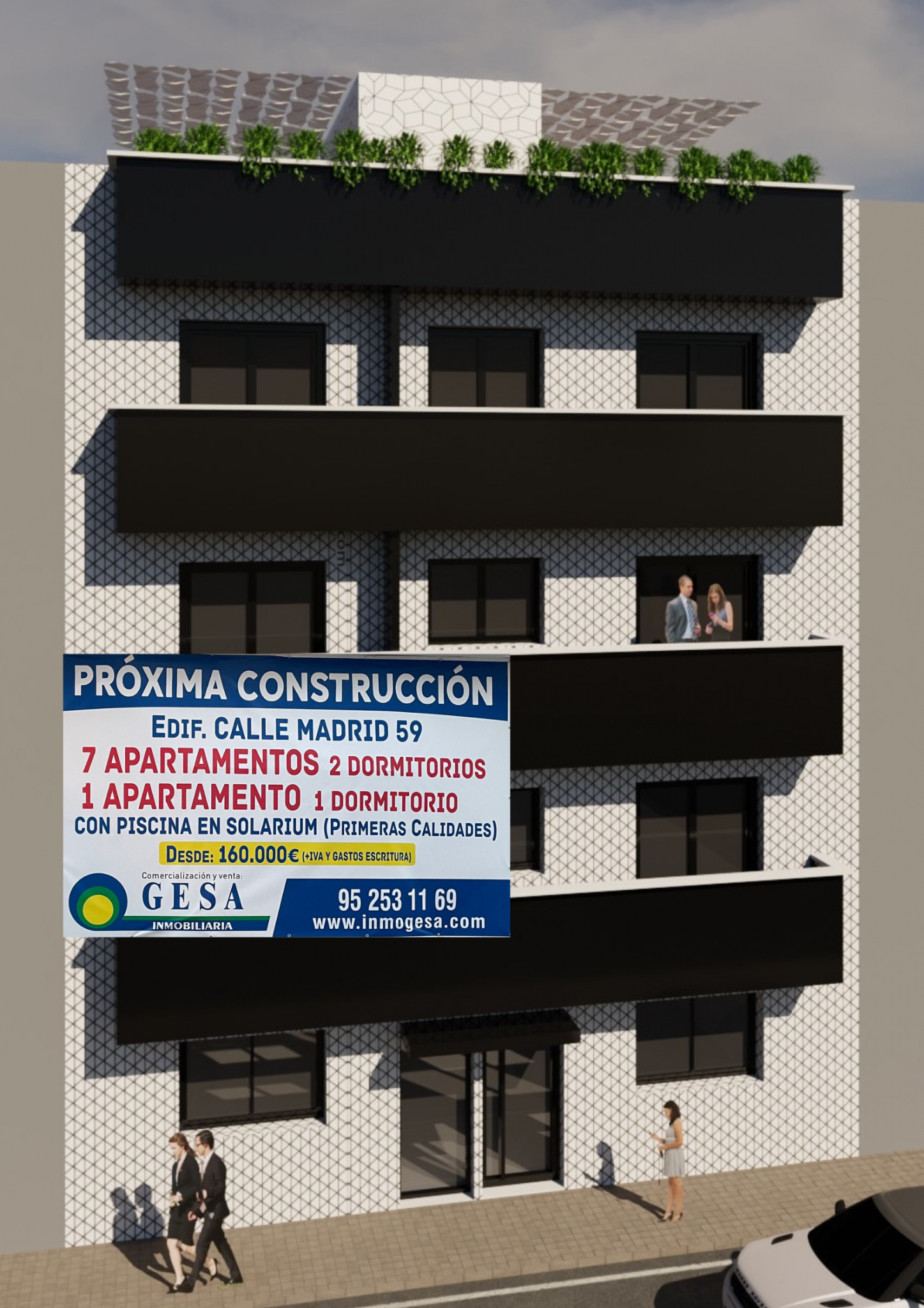Exterior view of Flat for sale in Torrox  with Air Conditioner, Terrace and Swimming Pool