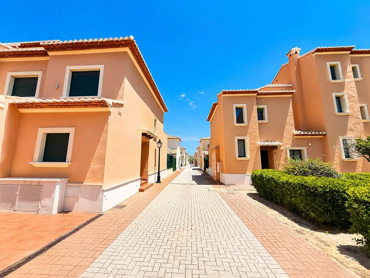 Vista exterior de Casa adosada en venta en Jávea / Xàbia con Aire acondicionado, Calefacción y Piscina