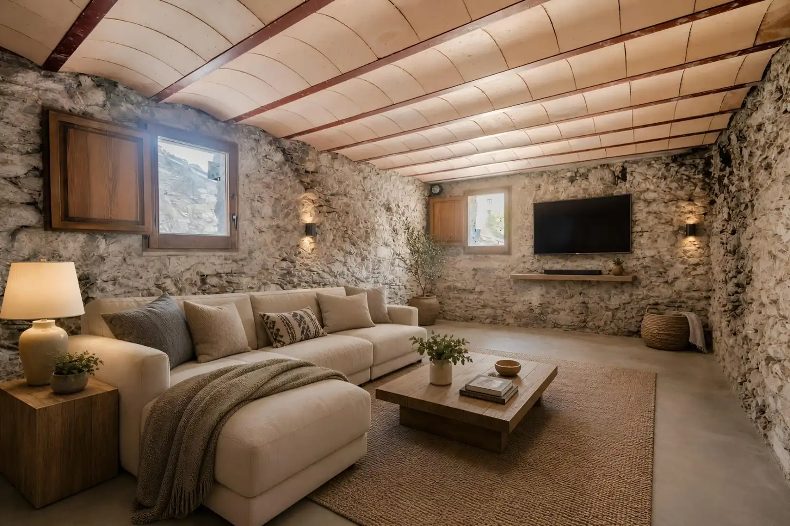 Sala de estar de Finca rústica en venta en Camprodon