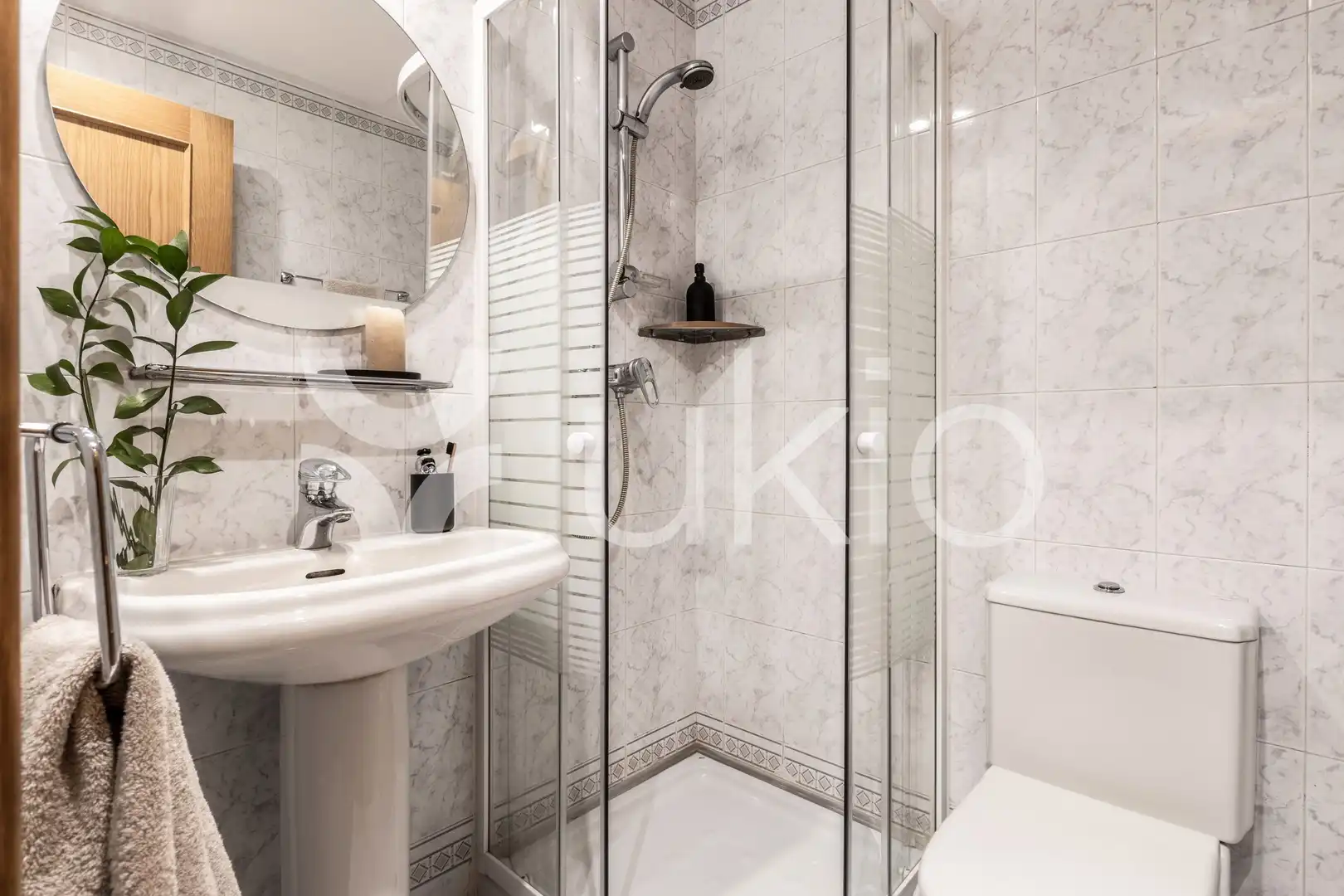 Badezimmer von Maisonette zur Miete in Madrid mit Klimaanlage, Heizung und Terrasse