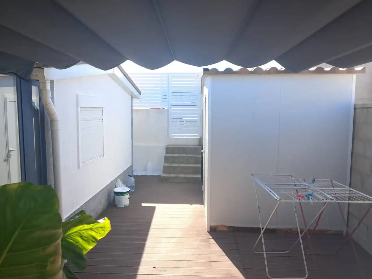 Terraza de Finca rústica en venta en Tavernes de la Valldigna con Jardín privado, Piscina y Amueblado