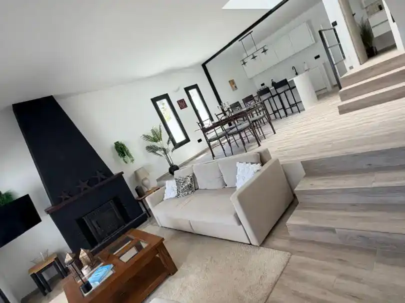 Wohnzimmer von Maisonette zum Verkauf in Mojácar mit Klimaanlage, Schwimmbad und Balkon