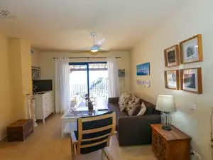 Living room of Flat for rent in Almuñécar  with Air Conditioner, Terrace and Furnished