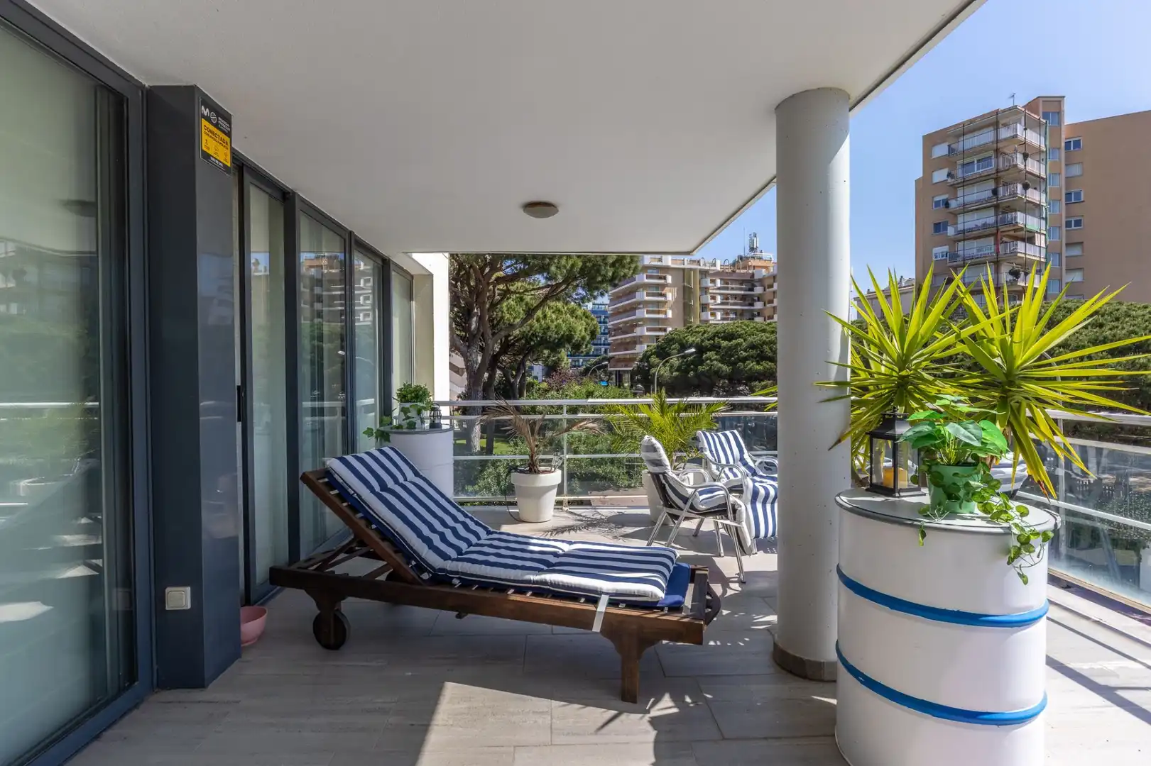 Terraza de Piso en venta en Blanes con Aire acondicionado, Calefacción y Jardín privado