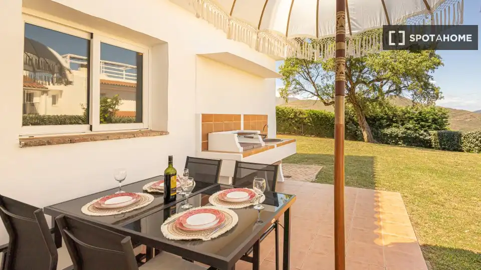 Terraza de Apartamento para compartir en Ojén con Aire acondicionado, Terraza y Amueblado