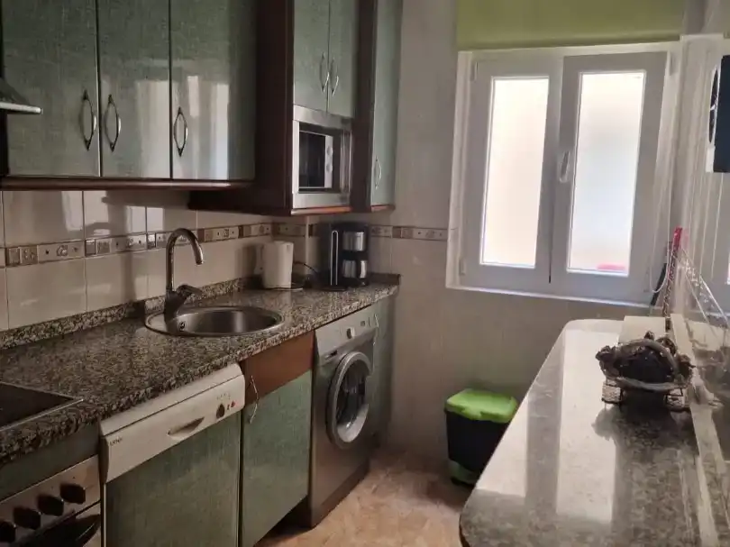 Küche von Wohnung zur Miete in Salamanca Capital mit Balkon