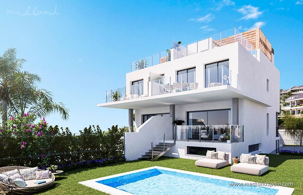 Jardí de Casa o xalet en venda en Benalmádena amb Aire condicionat, Jardí privat i Terrassa