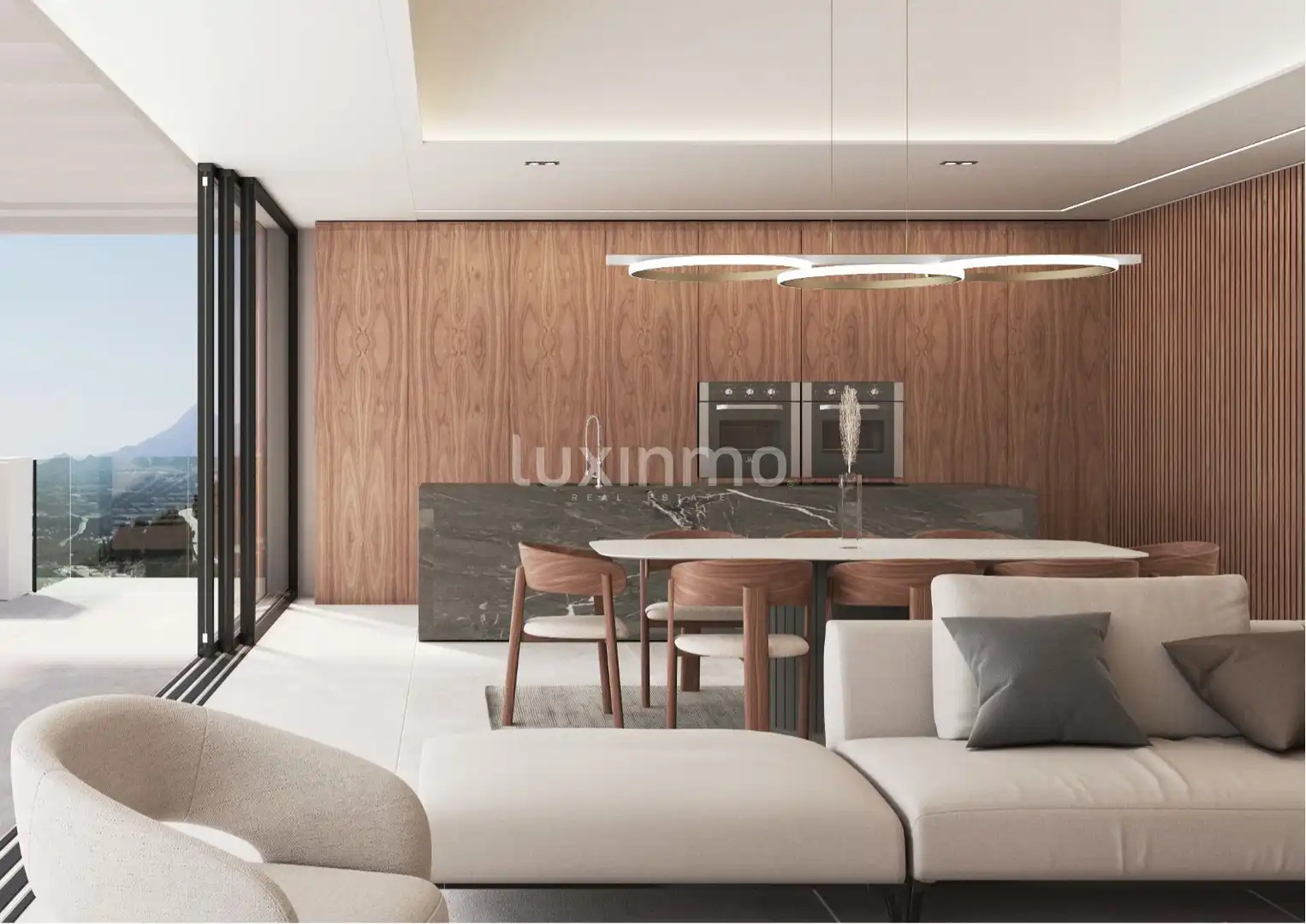 Wohnzimmer von Haus oder Chalet zum Verkauf in Altea mit Klimaanlage, Heizung und Terrasse
