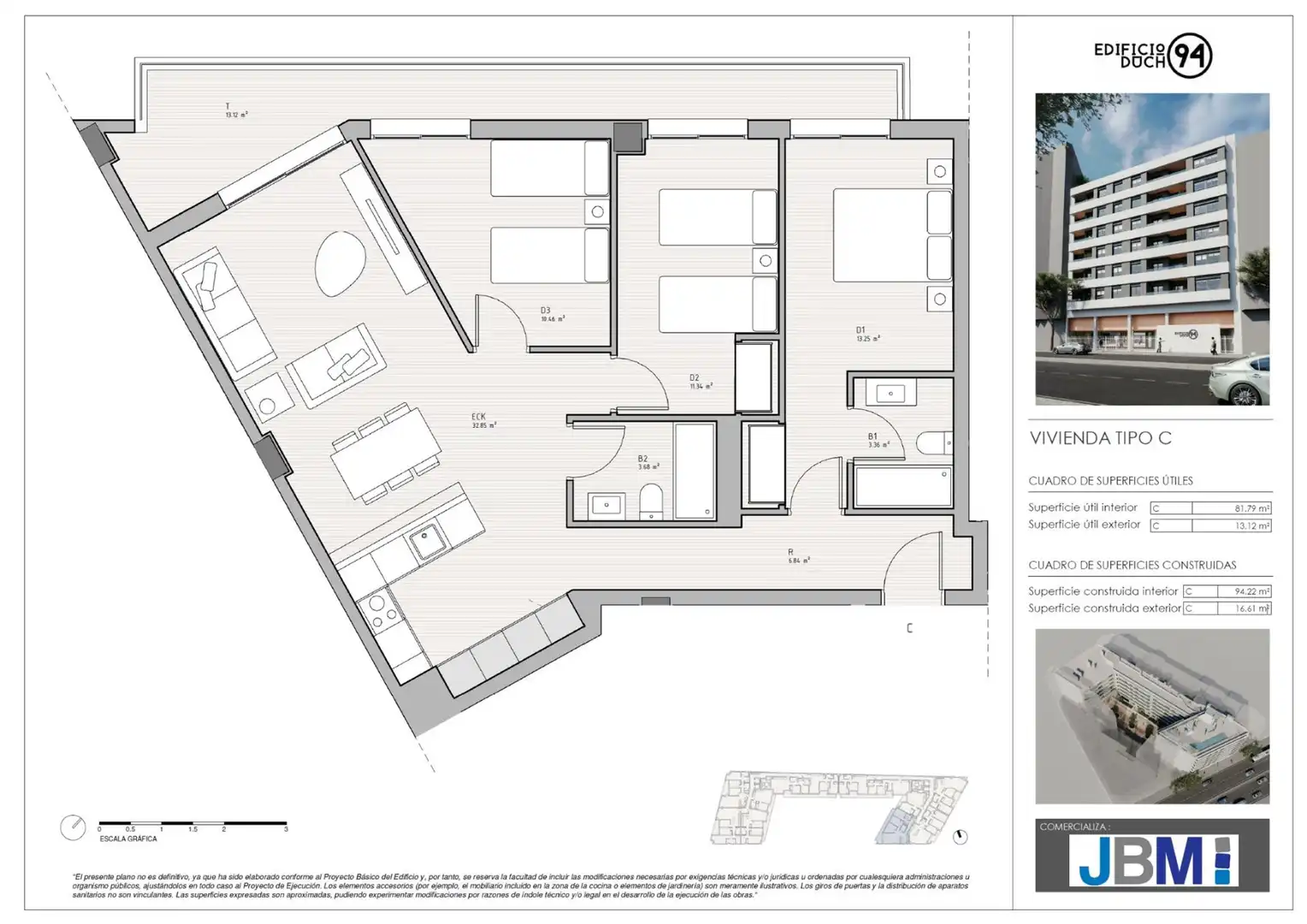 Piso en venta en Castellón de la Plana / Castelló de la Plana con Calefacción, Jardín privado y Terraza