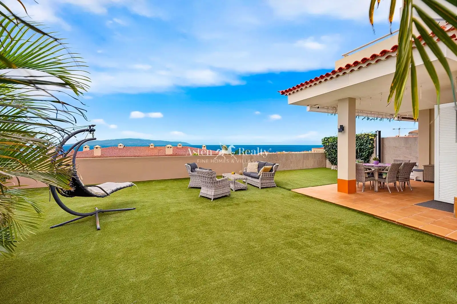 Terrace of Detached homes for sale in Santiago del Teide  with Air Conditioner, Private garden and Terrace