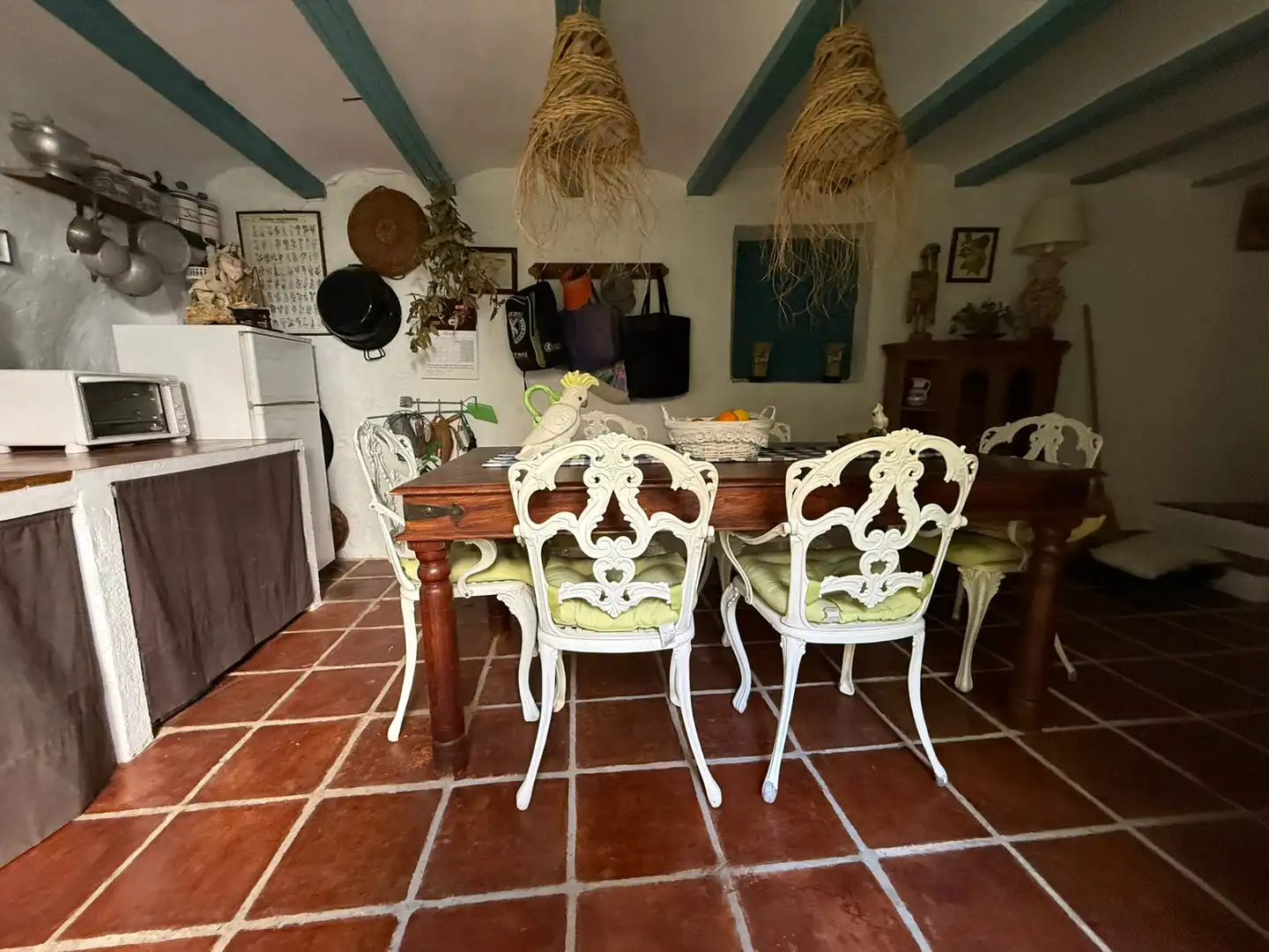 Dining room of Houses for sale in La Pobla de Vallbona  with Air Conditioner, Heating and Private garden