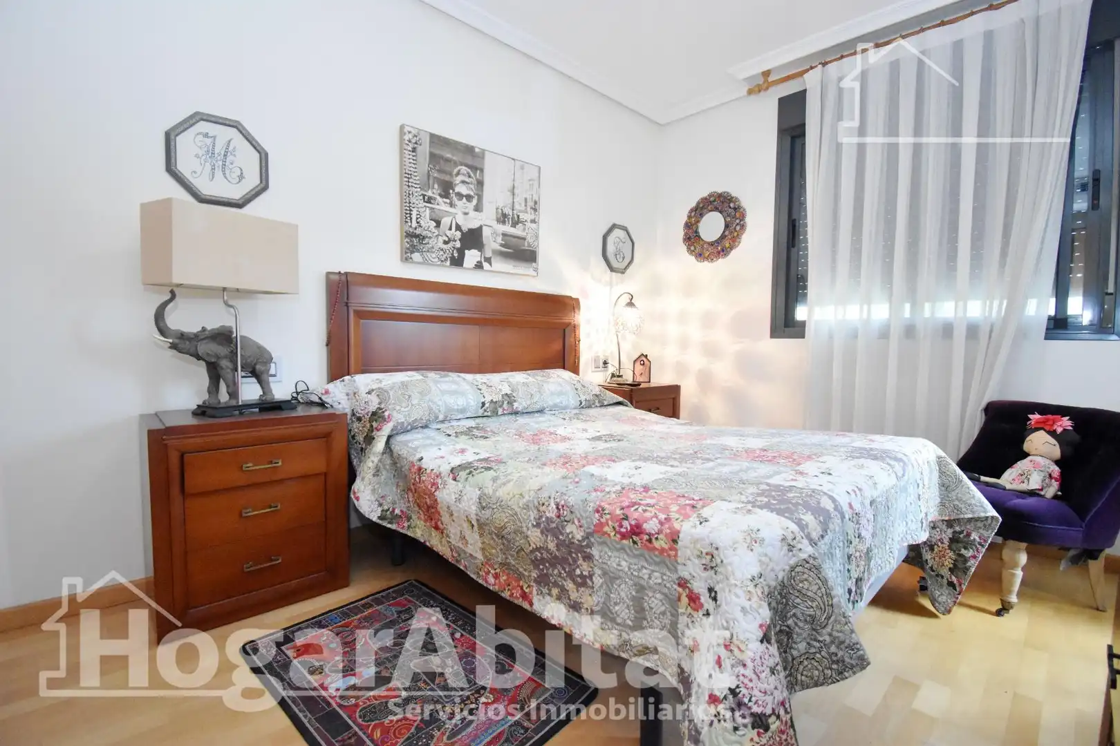 Bedroom of Detached homes for sale in Castellón de la Plana / Castelló de la Plana  with Air Conditioner, Terrace and Balcony
