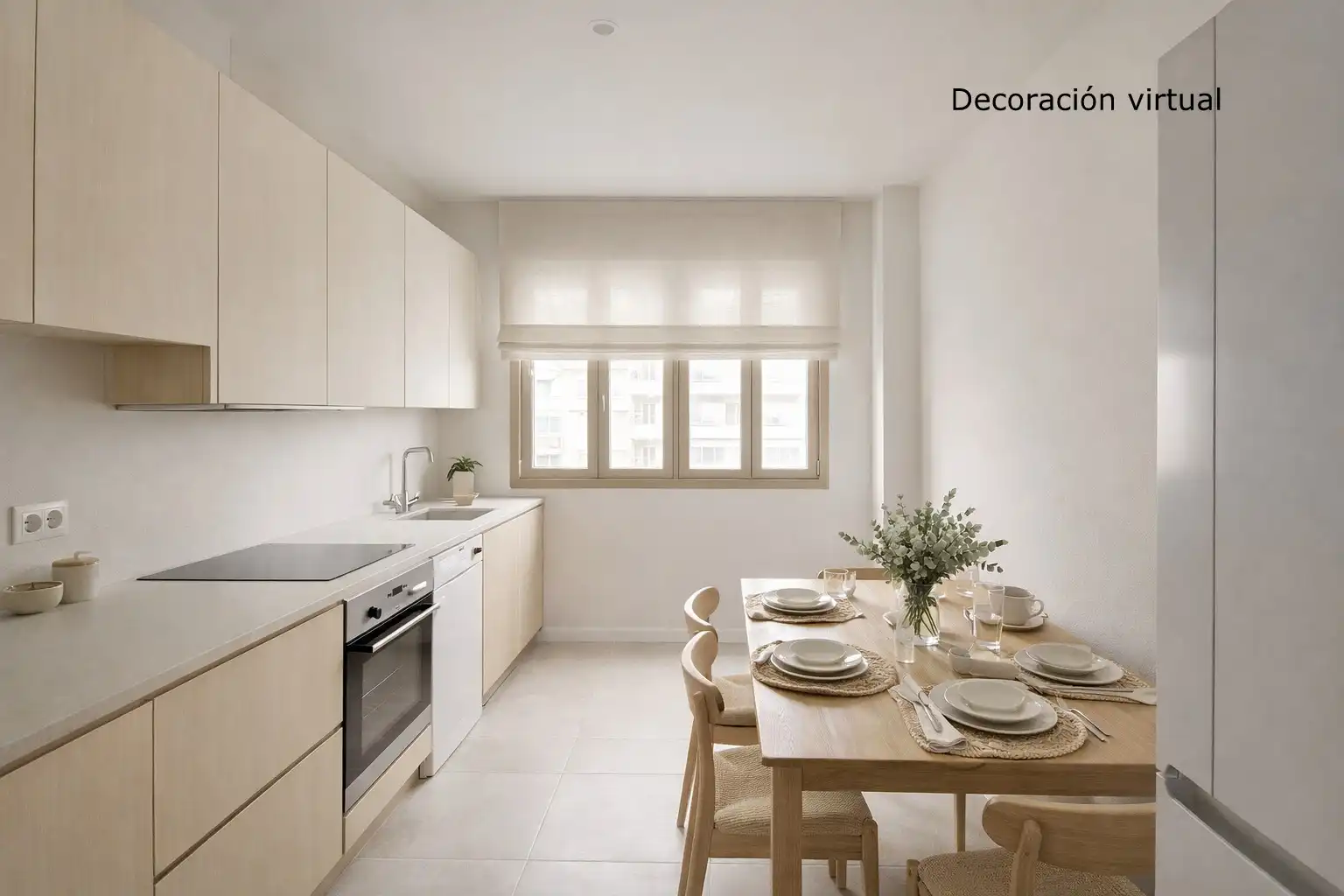 Kitchen of Flat for sale in Bilbao   with Washing machine and Balcony