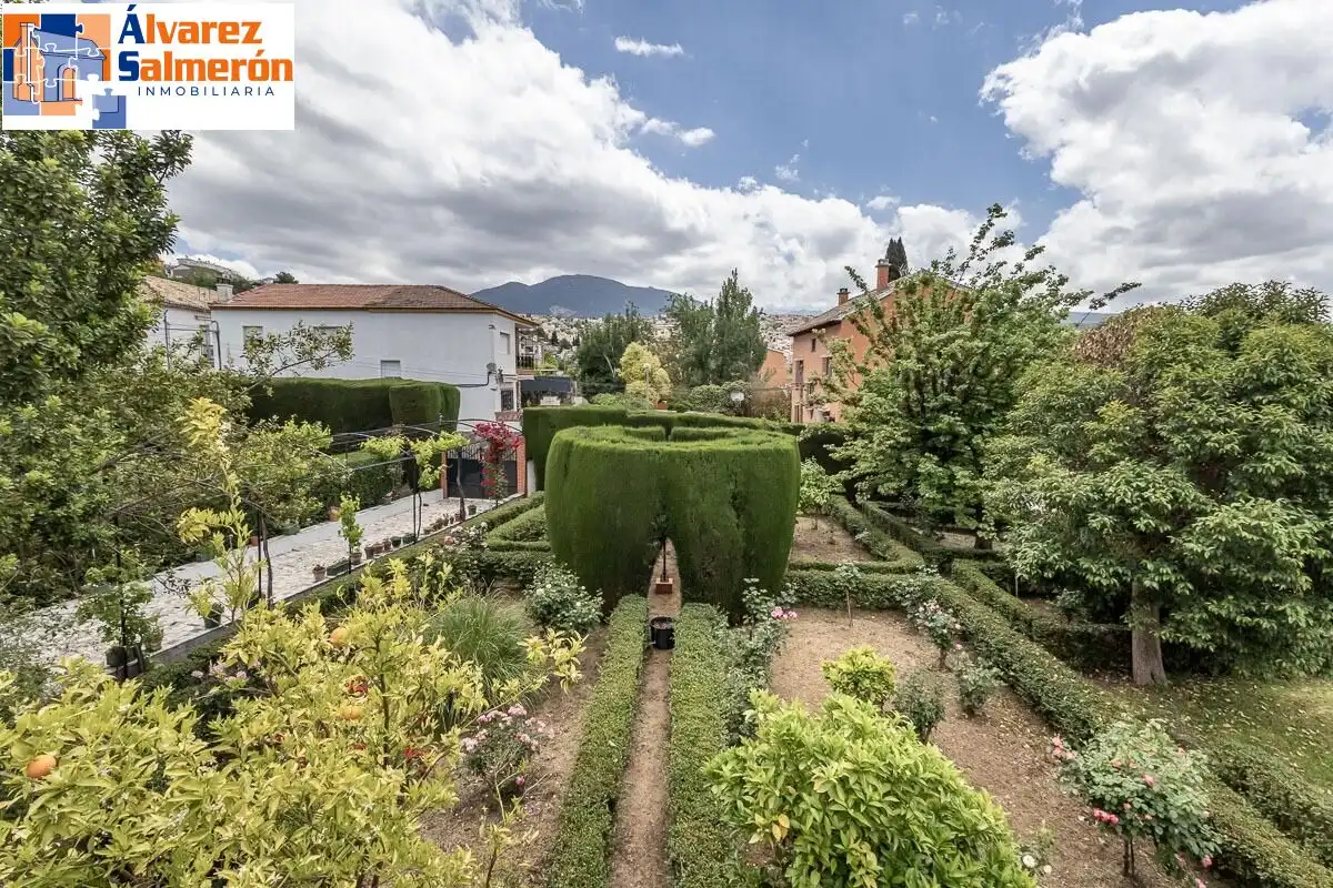 Jardín de Casa o chalet en venta en Huétor Vega con Aire acondicionado, Calefacción y Jardín privado