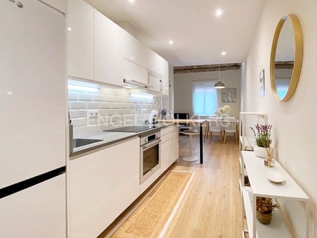 Cuina de Apartament en venda en  Barcelona Capital amb Aire condicionat, Calefacció i Parquet