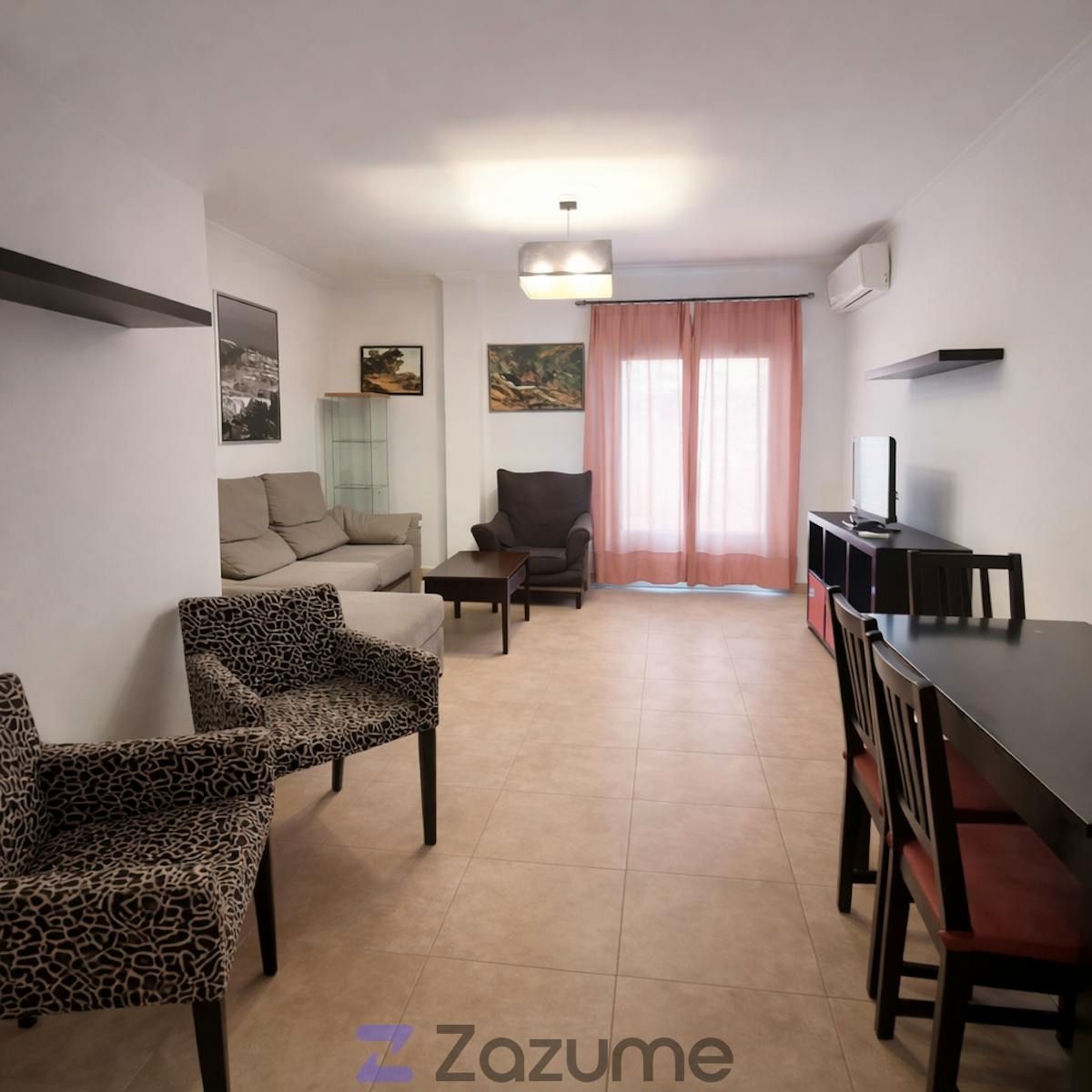 Sala de estar de Piso de alquiler en Sanlúcar de Barrameda con Aire acondicionado, Calefacción y Terraza