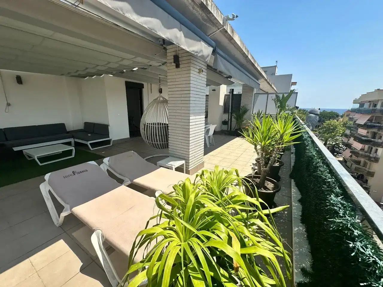 Terrasse von Wohnung zum Verkauf in Salou mit Klimaanlage, Schwimmbad und Balkon
