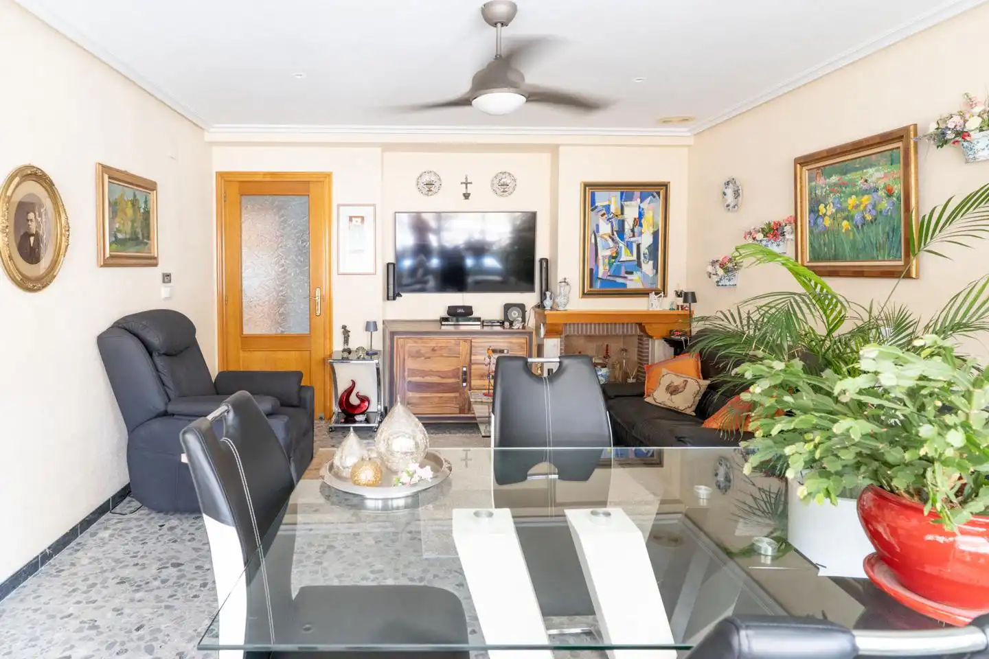 Dining room of Flat for sale in Santa Pola  with Air Conditioner, Terrace and Furnished
