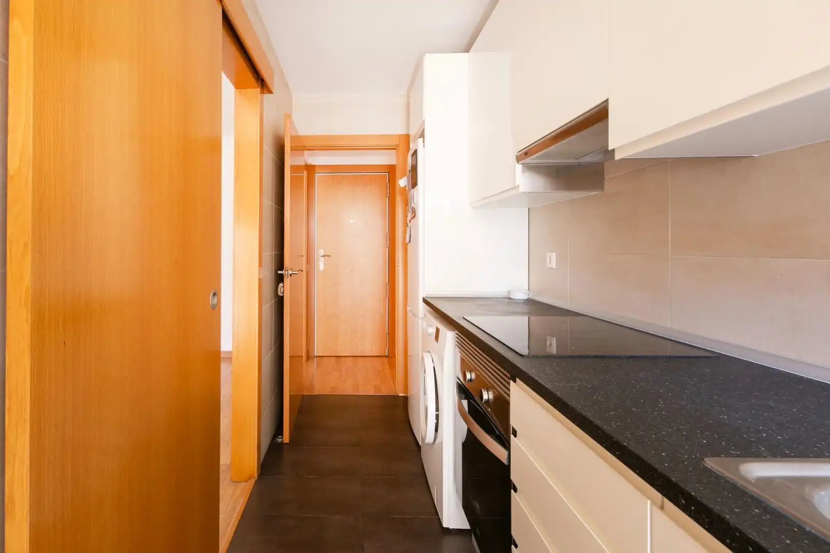 Cocina de Piso en venta en Badalona con Aire acondicionado, Parquet y Terraza